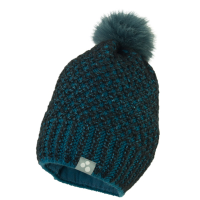 Megzta kepurė CLEO, naftos žalia, L