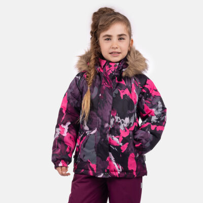 Neon pink (patterned)